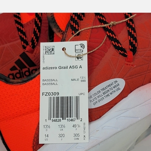 Adidas Adizero Grail ASG Ambassador Baseball Cleats Men's Size 14 FZ0309 New - Picture 12 of 12